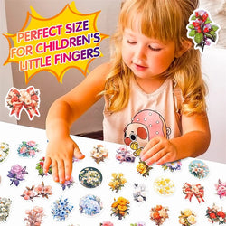 10/30/50PCS Vintage Rose and Floral Sticker Packs (ONLINE ORDER ONLY)