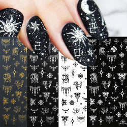 4pcs Elegant Metallic Butterfly Nail Art Stickers Holographic Silvery Chrome Effect Butterfly Sliders for Nails Manicure Decors* (ONLINE ORDER ONLY)