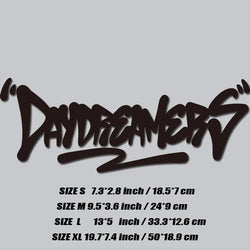 "DAY DREAMERS"DECAL,creative&fashion text for you good look car,high quality for car trucks motorcycles &laptops (ONLINE ORDER ONLY)