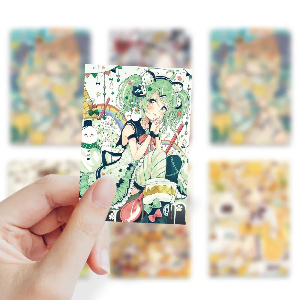 10/30/50PCS Kawaii Girl Cartoon Stickers ACGN Girl Sticker DIY Diary Scrapbook Luggage Laptop Bike Guitar Skateboard Decals Toy (ONLINE ORDER ONLY)