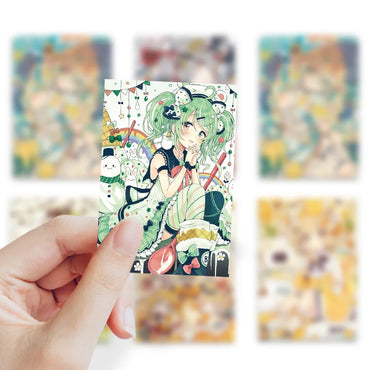 10/30/50PCS Kawaii Girl Cartoon Stickers ACGN Girl Sticker DIY Diary Scrapbook Luggage Laptop Bike Guitar Skateboard Decals Toy (ONLINE ORDER ONLY)