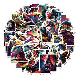 Magicism AI Graffiti Stickers: 10/30/50pcs for Laptop, Motorcycle, Luggage, Snowboard, Fridge (Online Order Only)