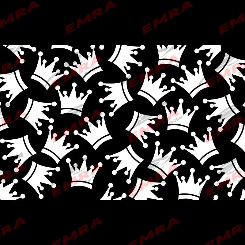 Fashion Crown Car Sticker for Triangular Window Decoration Universal All Vehicles External Accessories Waterproof Vinyl Decals (ONLINE ORDER ONLY)