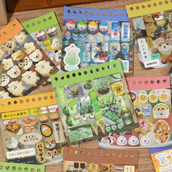 48 sheets Japanese Retro Y2K Decorative Stickers Phone Case Laptop Kpop Photocard Scrapbooking Sticker Book Kids Gift Stationery (ONLINE ORDER ONLY)