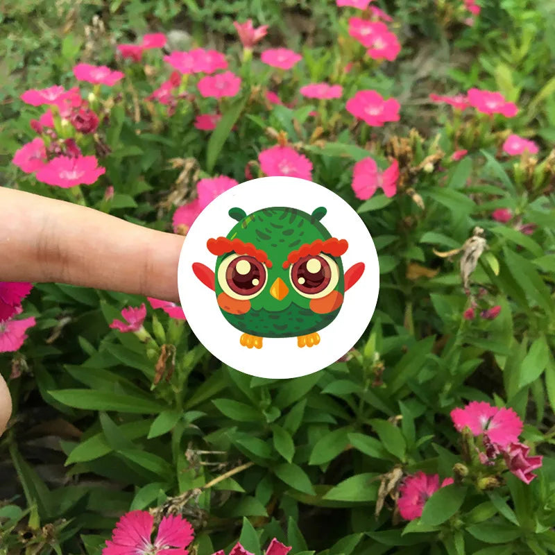 100-500pcs Owl Animal Sticker Reward Sticker Party DIY Gift Decoration Seal Label Children's Toys Office Stationery (ONLINE ORDER ONLY)