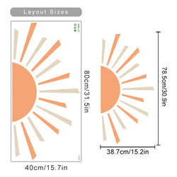 Boho Sunshine Wall Stickers Removable Vinyl Decals Peel and Stick Wallpaper Kids Bedroom Decor (Online Order Only)