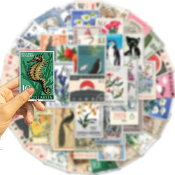 10/30/50pcs Vintage Postal Stamps From All Over The World Sticker Packs (ONLINE ORDER ONLY)