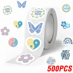 100-500pcs Cartoon Blue Labels Thank You Sticker Sealing DIY Gift Decoration Scrapbooking Stationery Supplies Sticker (ONLINE ORDER ONLY)