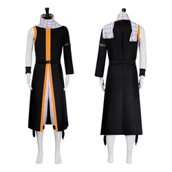 Natsu Dragneel Fairy Tail Cosplay Costume Blue Black