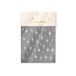 Gold Silver Star Laser Pink Colorful Glitter Starlight Sparkle Rhinestones Relief Nail Art Decorations Stickers Manicure Decals (ONLINE ORDER ONLY)