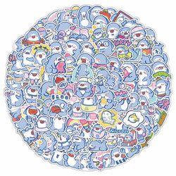 Cute Shark Stickers Waterproof Cartoon Decals for Laptop Phone Car Kids Toy Wholesale (ONLINE ORDER ONLY)