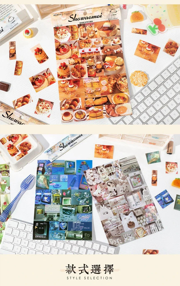 1Piece Showa Memories Series Cute Sticker for Phone Camera Luggage Journal Sticker Kawaii Decoration Sticker Gift (ONLINE ORDER ONLY)