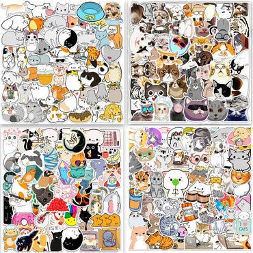 50pcs Cute Animal Cats Dog Water Proof Stickers Cartoon Decals DIY Diary Suitcase Scrapbook Phone Laptop Bike Kids Toy Sticker (ONLINE ORDER ONLY)