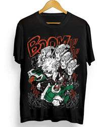 Bakugou T-Shirt: Deku Rivalry Oversized Black Tee (ONLINE ORDER ONLY)