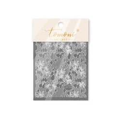 Lace Bowknot Hollow Out Fabric Art Fragmentation Sensation Petal Embossed Hottie Adhesive Nail Art Sticker Chic Manicure Decals (ONLINE ORDER ONLY)