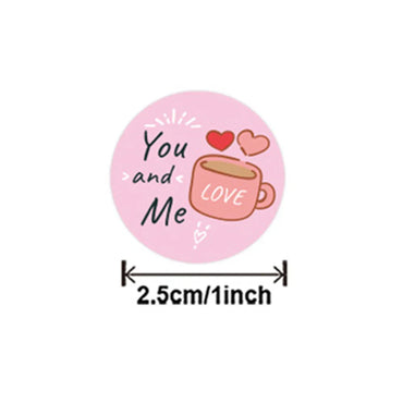 100-500pcs  New Cartoon I LOVE YOU Love Valentine Day Sticker Wedding Gift Packaging Labels Love Scrapbooking Diy Label Stickers (ONLINE ORDER ONLY)