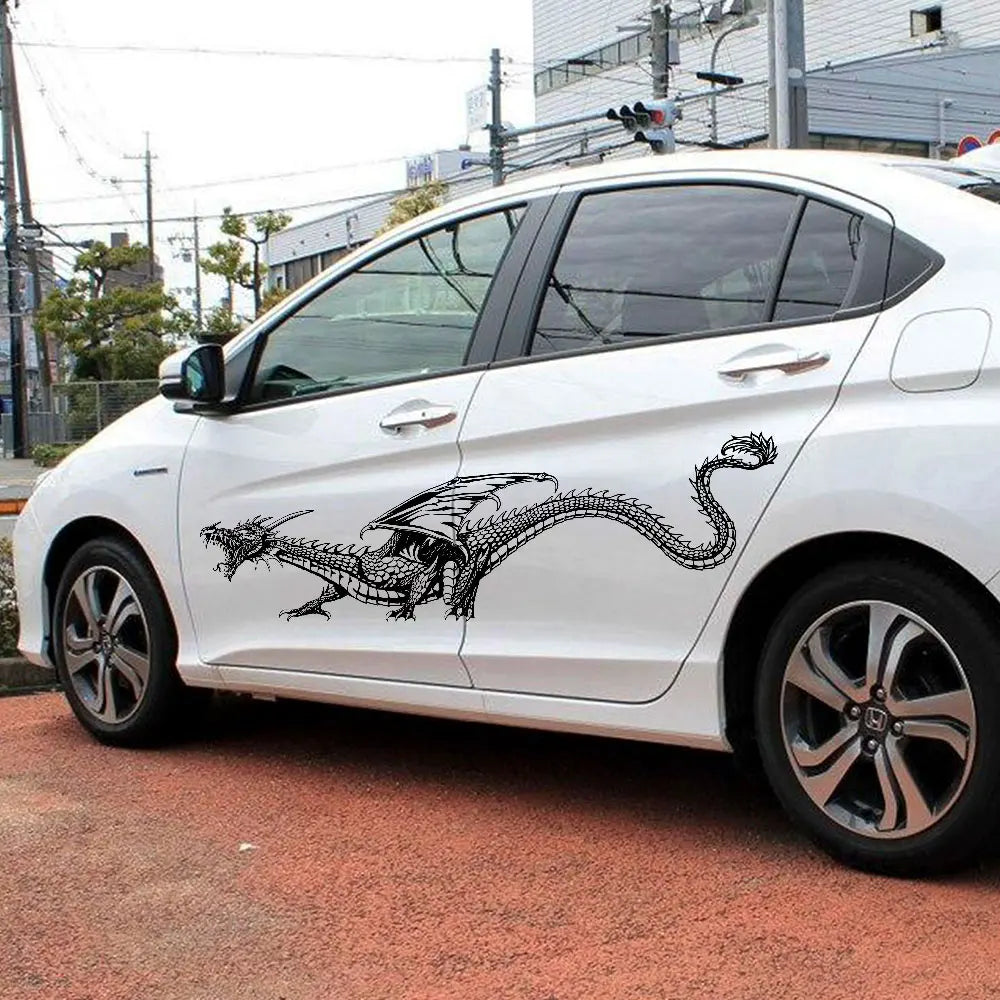 Anime Detachment Car Stickers Beasts And Dragons Picture Decoration Body  Movement Style Die Cutting Waterproof PVC Vinyl Decals (ONLINE ORDER ONLY)