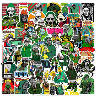 10/30/50pcs Hip Hop Rapper MF Doom Sticker Packs (ONLINE ORDER ONLY)