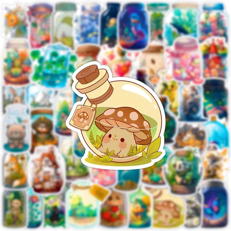 10/30/50PCS Cartoon World Children's PVC Sticker Aesthetic Decoration Scrapbooking Korean Stationery School Supplies for Kids (ONLINE ORDER ONLY)