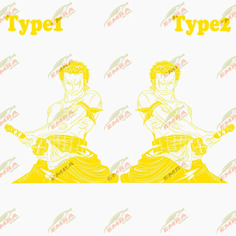 Japanese Anime Car Sticker Cartoon Character External Accessories Big Picture Sports Style Die Cutting Vinyl Decals (ONLINE ORDER ONLY)