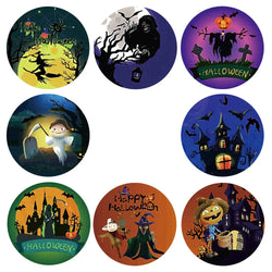 100-500pcs Halloween Pumpkin Bat Sealing Sticker 1inch Happy Halloween Sticker For Kids Party Baking Accessories Tools DIY (Online Order Only)