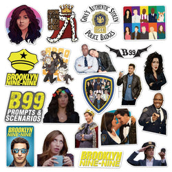 50PCS TV Series Brooklyn Nine-Nine Stickers for DIY Stationery Decal Pegatina Motorcycle Skateboard Laptop Guitar Sticker (ONLINE ORDER ONLY)