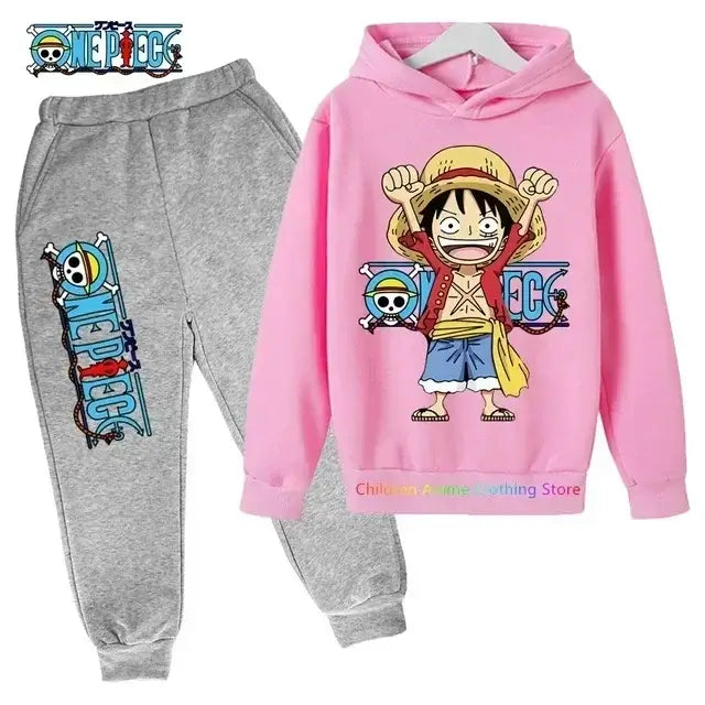 One Piece Hoodies Kids Fashion 2025 Luffy Pullover (ONLINE ORDER ONLY)