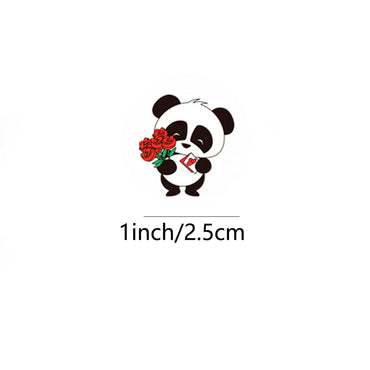 100-500pcs Panda Cute Cartoon Stickers 1inch Reward Sticker Gift Decoration Stationery Stickers (Online Order Only)
