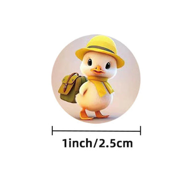 100-500pcs Lovely Duck Stickers Reward Self Adhesive Seal Lables For Scrapbooking Cards Handmadek,  Stationery Stickers (ONLINE ORDER ONLY)