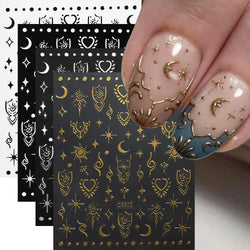 4pcs Elegant Metallic Butterfly Nail Art Stickers Holographic Silvery Chrome Effect Butterfly Sliders for Nails Manicure Decors* (ONLINE ORDER ONLY)