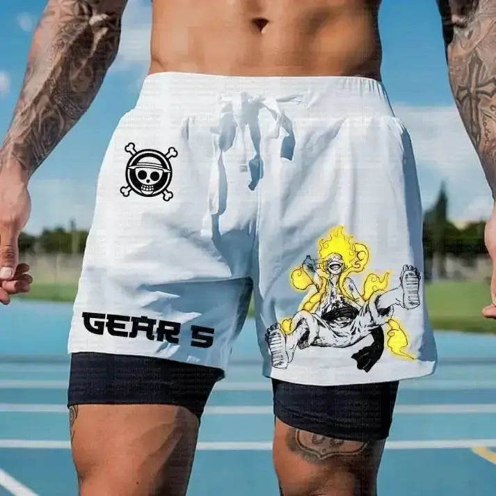 One Piece Running Shorts Straw Hat Gym Shorts (ONLINE ORDER ONLY)