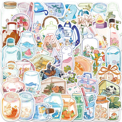 Cute Cartoon Aesthetic Stickers for Laptop, Fridge, Phone, Scrapbook, Suitcase - 10/30/50pcs (Online Order Only)