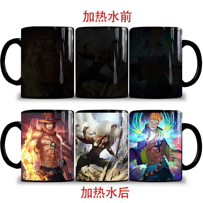 One Piece Color Changing Mug: Nika Luffy & Ace Magic Cup (ONLINE ORDER ONLY)