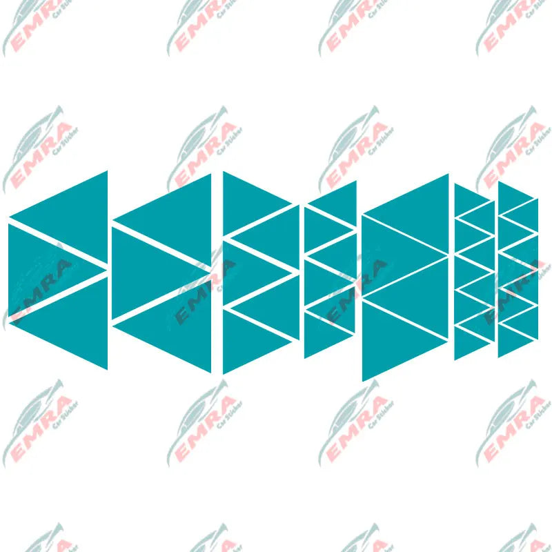 Angular Shape Sticker For Car Motorcycle Sticker Decoration Side Camouflage Kit Wrap Camo Tuning Styling Waterproof Vinyl Decals (ONLINE ORDER ONLY)