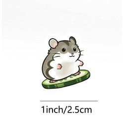 100-500pcs Cute Animal Paper Labels Thank You Sticker Reward Sealing Scrapbooking DIY Gift Decoration Stationery Supplies (ONLINE ORDER ONLY)