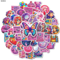 Pink Crown Jewel Stickers for DIY Motorcycle, Laptop, Skateboard, Phone (Online Order Only)