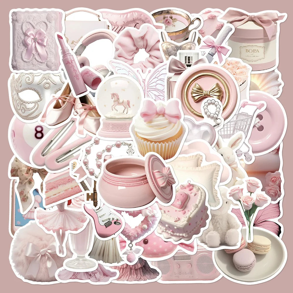 50pcs Ballet Girl Graffiti Stickers for Helmet, Wall, DIY Decoration Wholesale (Online Order Only)