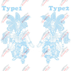Aztec Man Women Stickers For Car Stickers External Accessories Hood Decoration Die Cutting Waterproof Prevent PVC Vinyl Decal (ONLINE ORDER ONLY)