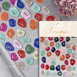 Gold Silver Line Irregular Shape Shiny Rhinestone 5D Bronzing Soft Relief Self Adhesive Nail Art Stickers Nail Decoration Decals (ONLINE ORDER ONLY)
