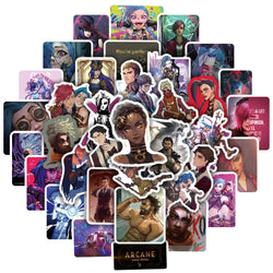 Arcane Anime Stickers Decals for Laptop, Luggage, Guitar, Phone, Car - Waterproof, 10/30/50pcs (ONLINE ORDER ONLY)