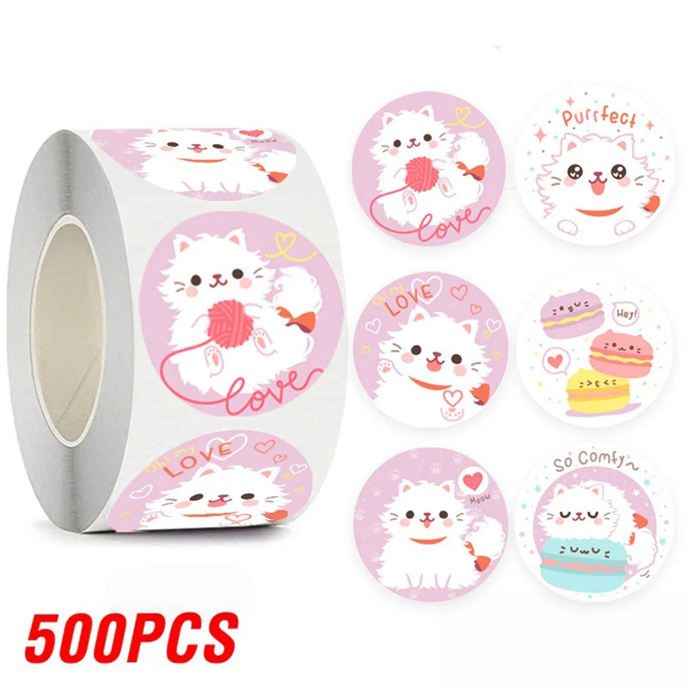 100-500pcs Cartoon Animation Children's Toy Sticker School Classroom Training Motivational Stickers Stationery Labels (ONLINE ORDER ONLY)