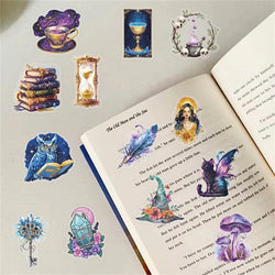 50PCS Cartoon Magic World PET Sticker Aesthetic Transparent Decoration Scrapbooking DIY Hand Accounting Supplies for Kids (ONLINE ORDER ONLY)