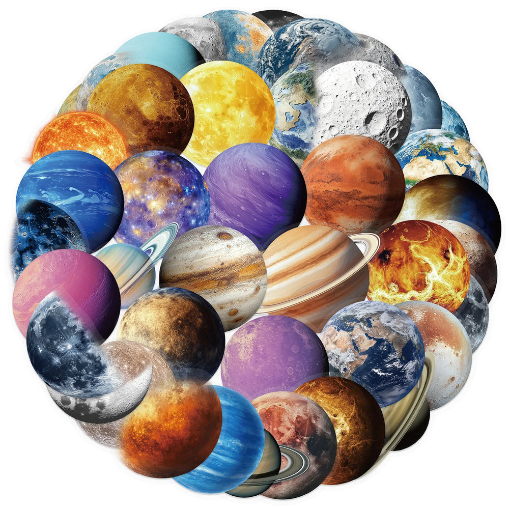 Planet PET Graffiti Stickers for Snowboard Laptop Luggage Car Fridge DIY Decor (ONLINE ORDER ONLY)
