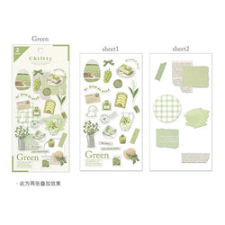 2pcs Japanese Cute Bear Strawberry Flower Landscaping Stickers Scrapbooking Junk Journal Planner Collage Material Stationery (ONLINE ORDER ONLY)