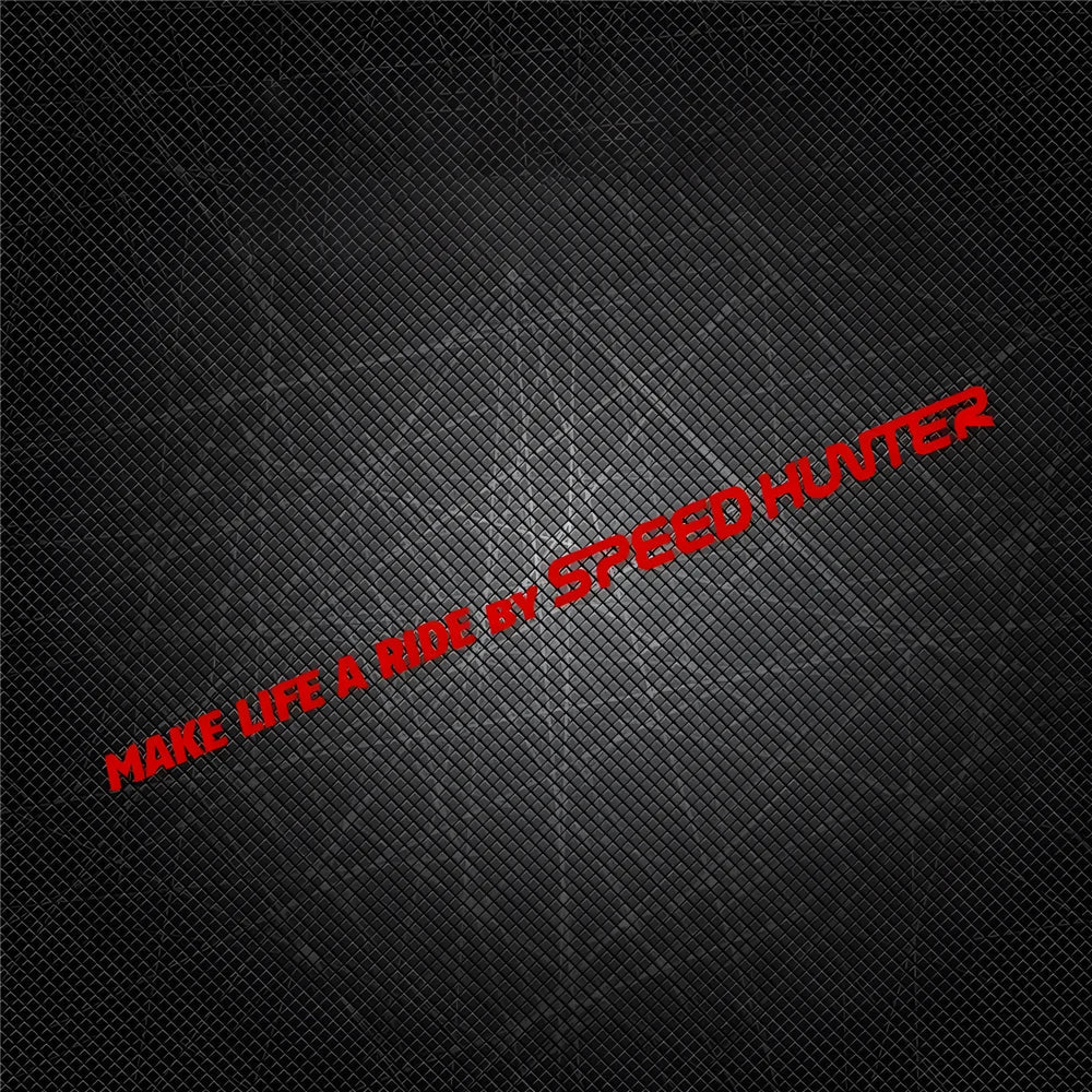 1 Pair Car Styling Stickers for Words Text Make Life A Ride By Speed Hunter Motorcycle Fender Modification Decal Applique Tape (ONLINE ORDER ONLY)