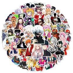 50Pcs Anime Stickers Waterproof Decals for Laptop, Motorcycle, Luggage, Phone (ONLINE ORDER ONLY)