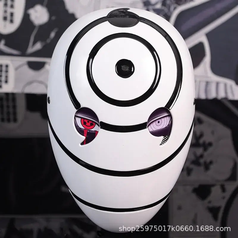 Obito Cosplay Mask: High Gloss Akatsuki Anime Prop