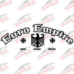 Text Euro Empire for Car Sticker Windshield Banner Rear Window Decoration External Accessories Waterproof Pvc Vinyl Decals (ONLINE ORDER ONLY)