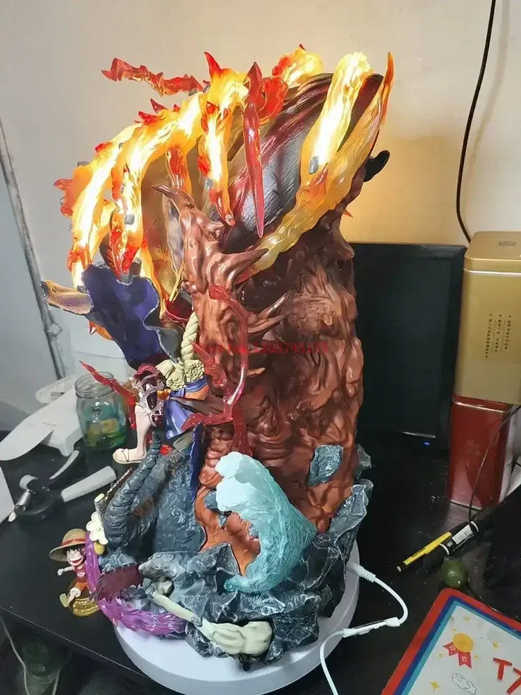 Luffy Gear 3 Figure: Red Roc LED Anime Statue