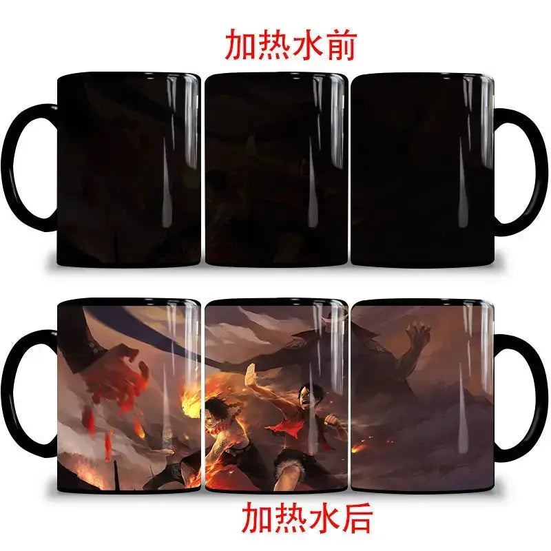 One Piece Color Changing Mug: Nika Luffy & Ace Magic Cup (ONLINE ORDER ONLY)
